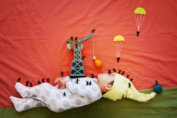 Creative Sleeping Baby Photos by Mother Queenie Liao