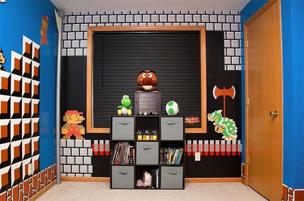 Super Mario Themed Bedroom