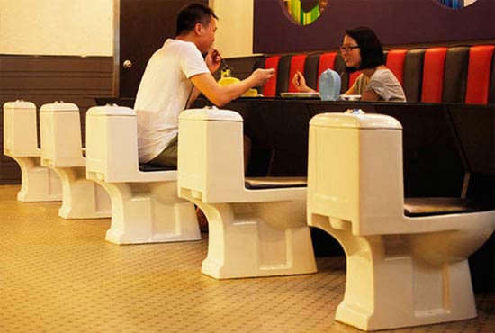 Modern Toilet Restaurant in Taiwan