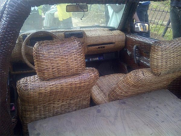 Car Made Out Of Basket In Ibadan