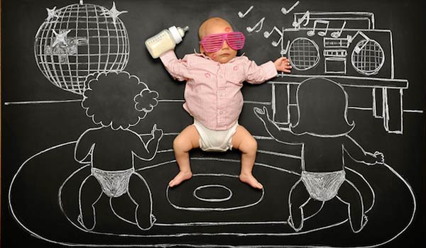 Creative Mommy Makes Blackboard Adventures for Baby