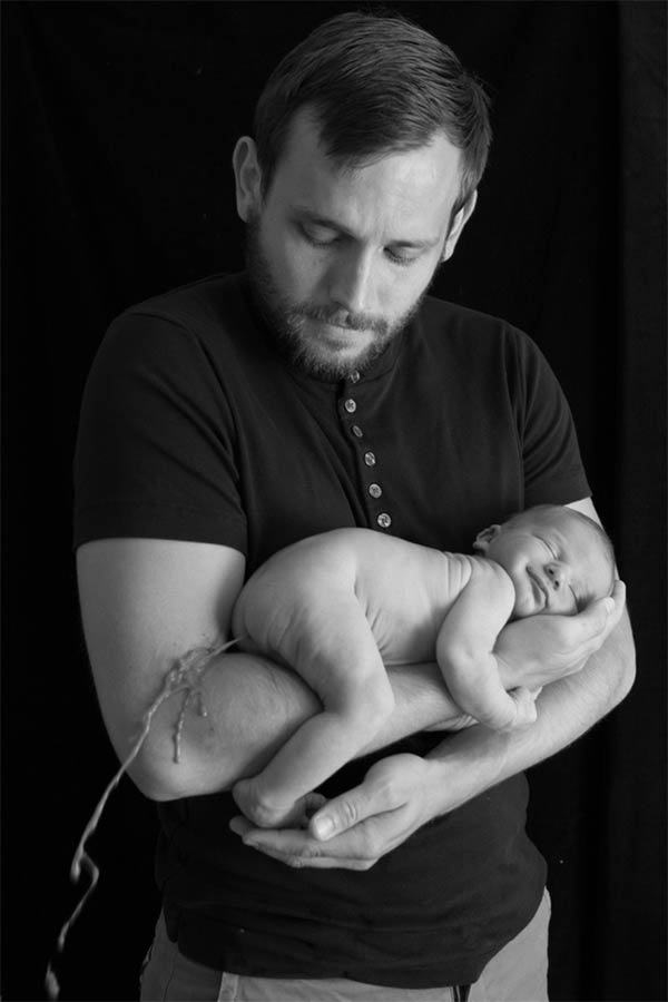 Baby Ted Poops on His Father's Hand