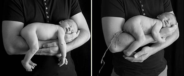 Baby Poops On His Father's Hand During Family Photo Shoot