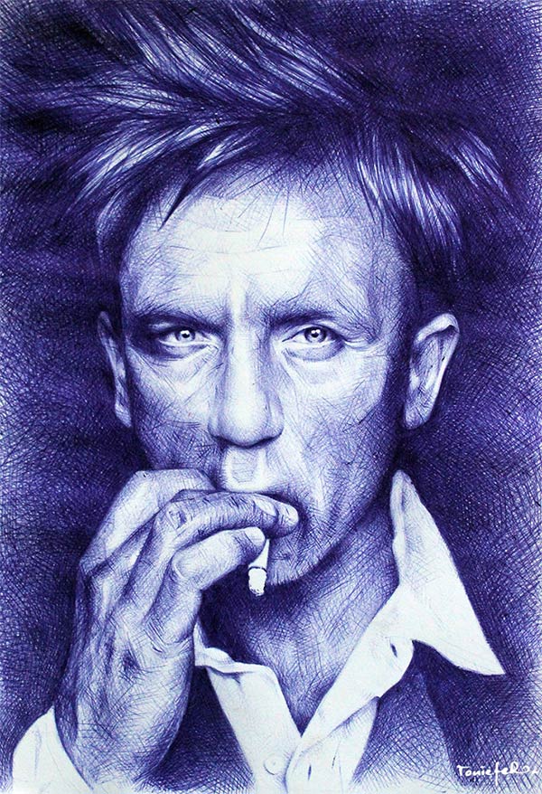 Ballpoint Pen Drawings by Toni Efer