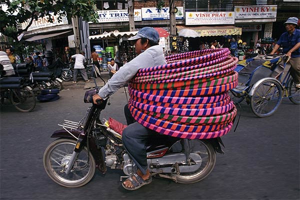 Vietnam's Motorbikes Carry Mind-Boggling Loads of Stuff