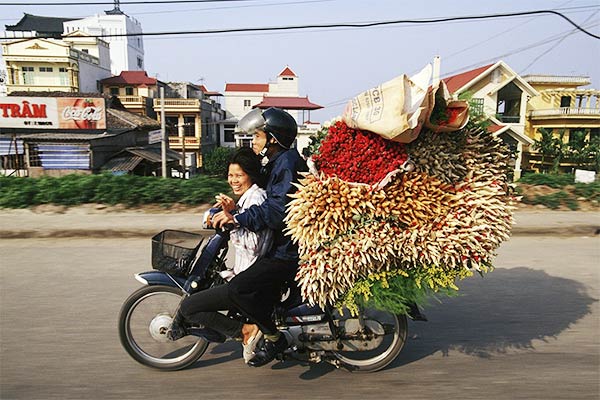 Vietnam's Motorbikes Carry Mind-Boggling Loads of Stuff