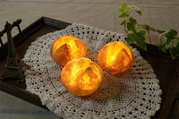 Bread Lamps Made From Actual Bread