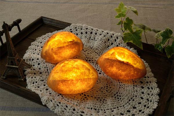 Bread Lamps Made From Actual Bread