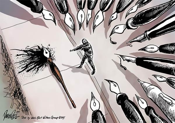 Cartoonists Pay Tribute to Charlie Hebdo Victims