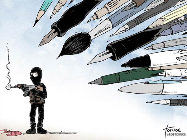 Cartoonists Pay Tribute to Charlie Hebdo Victims