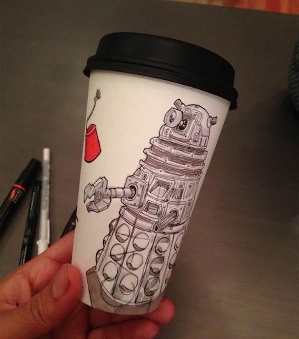 Coffee Cup Art by Miguel Cardona