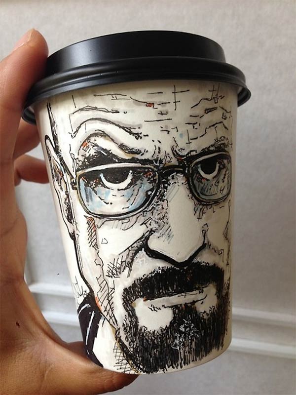 Coffee Cup Art by Miguel Cardona