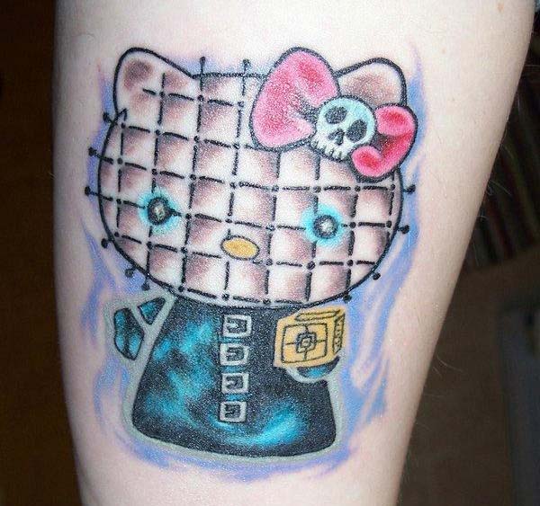 Crazy Hello Kitty Tattoo