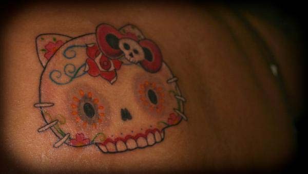 Crazy Hello Kitty Tattoo