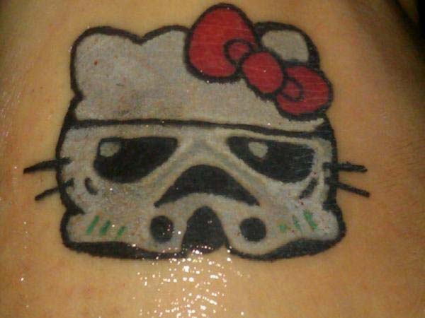 Crazy Hello Kitty Tattoo