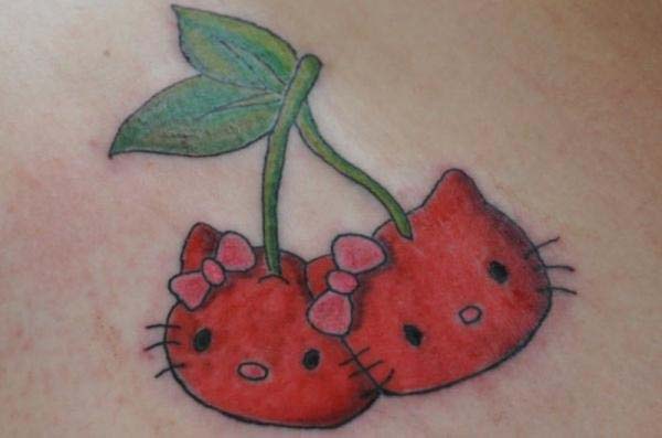 Crazy Hello Kitty Tattoo