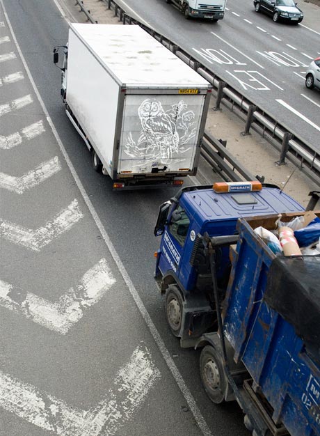 Drawings on Dirty Trucks by Ben Long