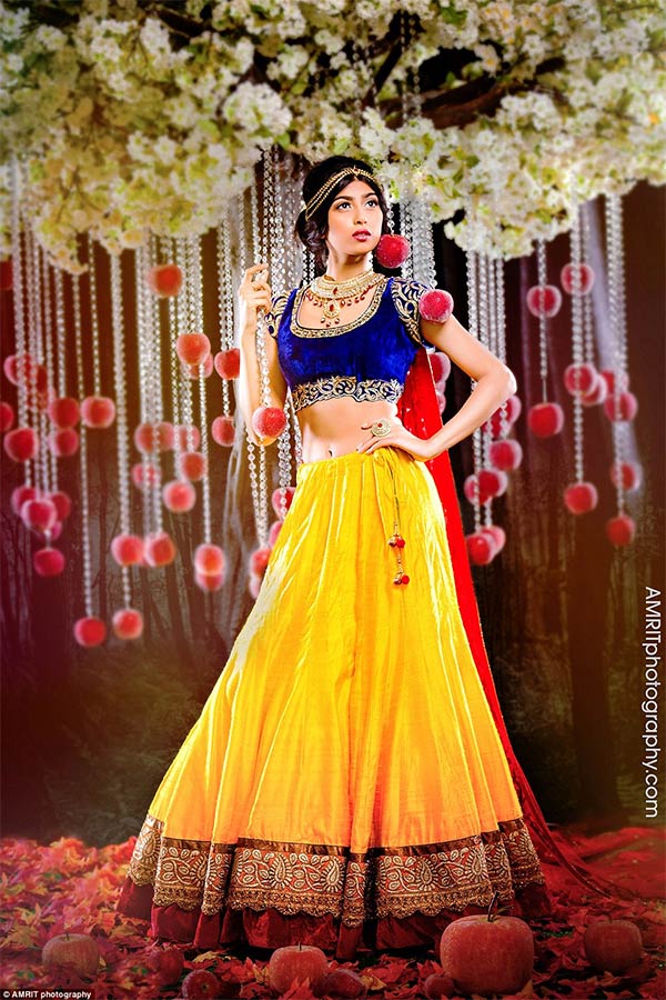 Disney Princesses Transformed Into Indian Brides