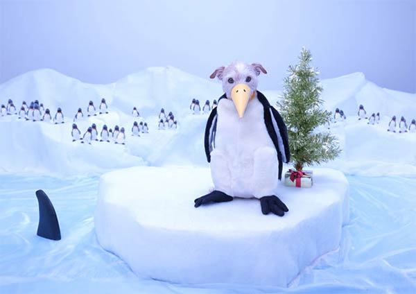 Dog Transformed Into Different Animals For Holiday Cards