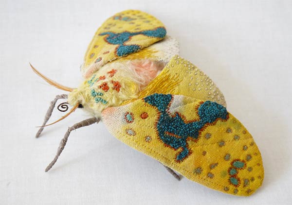 Embroidered Butterfly Sculptures