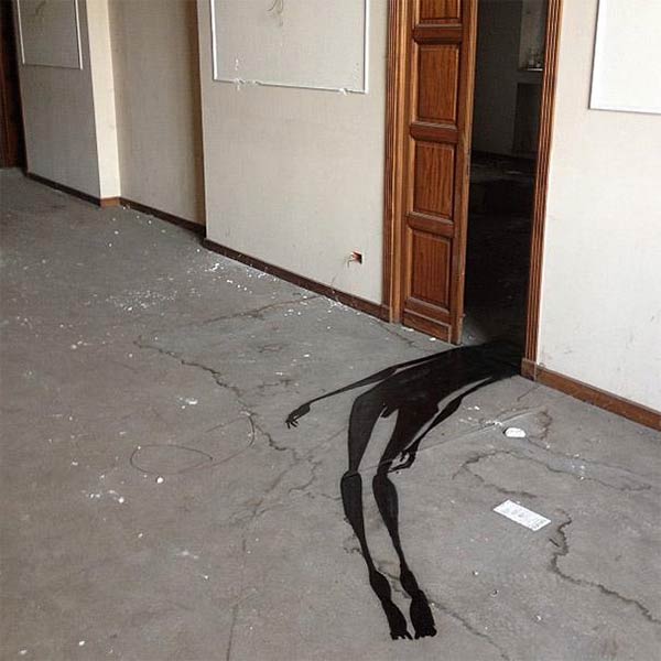 Painted Shadows Haunt Abandoned Psychiatric Hospital