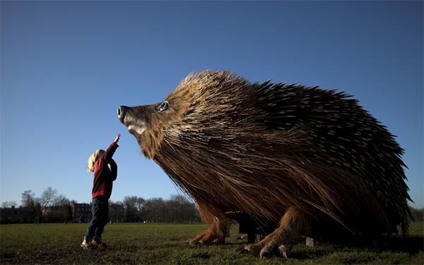 Giant Hedgehog Sculpture