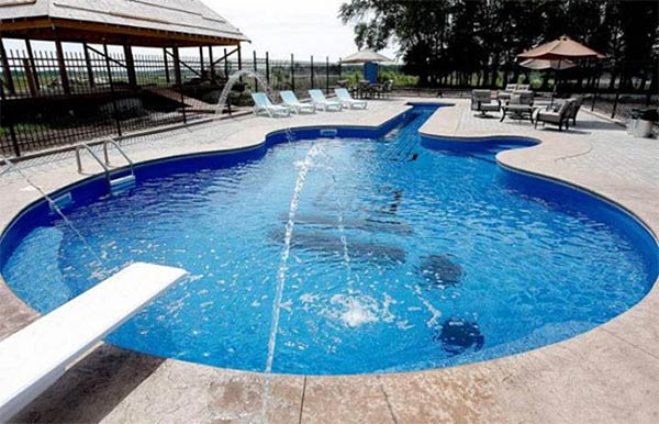 Guitar-Shaped Swimming Pool