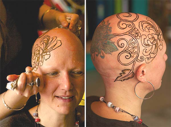 Henna Crowns For Cancer Patients