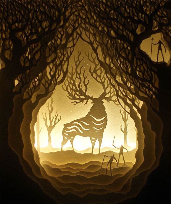 Paper Cut Shadow Boxes