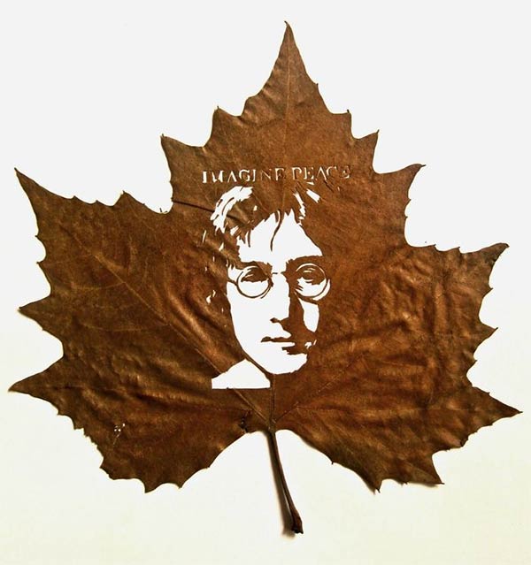 Intricate Leaf Cutting Art by Omid Asadi