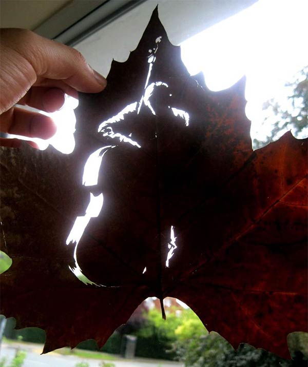 Intricate Leaf Cutting Art by Omid Asadi