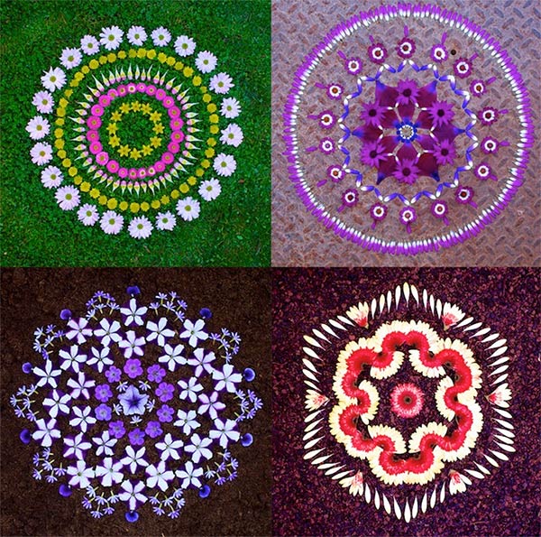 Beautiful Mandalas Made from Nature by Kathy Klein