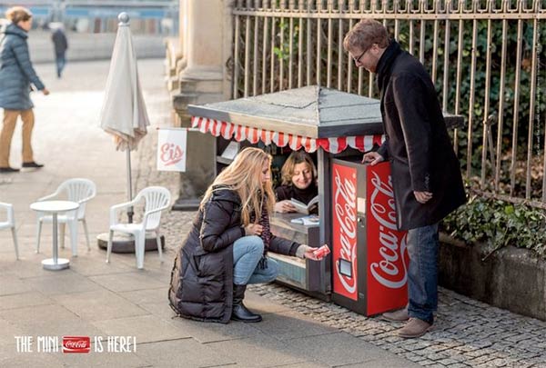 Coca-Cola Builds Adorable Mini Kiosks to Sell Mini Cokes