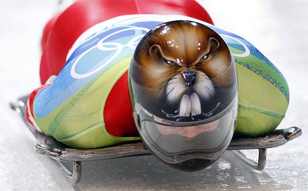 Sochi Olympic Skeleton Helmets