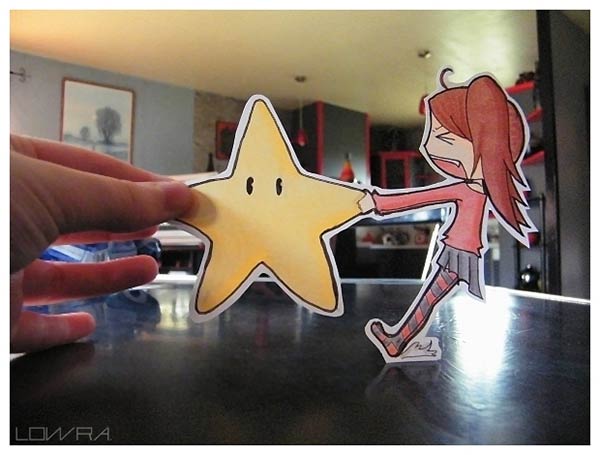 Paper Cut-Out Models of Anime Characters Known As Paper Child