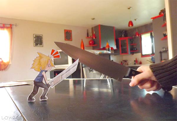 Paper Cut-Out Models of Anime Characters Known As Paper Child