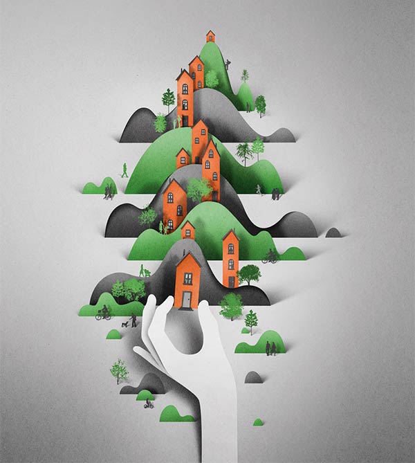 Papercut Artwork by Eiko Ojala