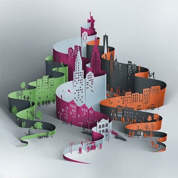 Papercut Artwork by Eiko Ojala