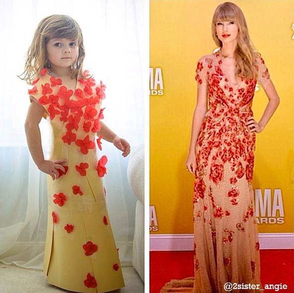 4-Year-Old Girl, Mayhem, Creates Fashionable Paper Dresses