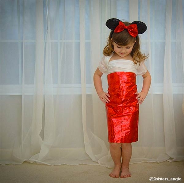 4-Year-Old Girl, Mayhem, Creates Fashionable Paper Dresses