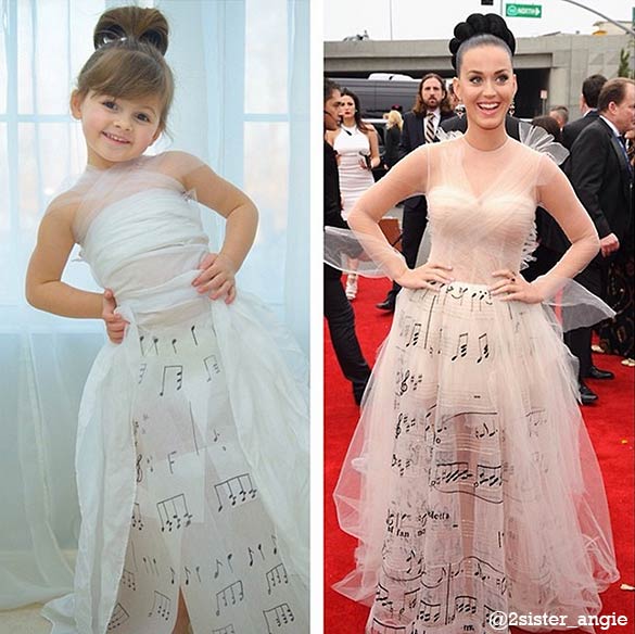 4-Year-Old Girl, Mayhem, Creates Fashionable Paper Dresses