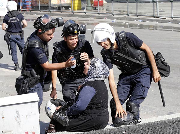 Love Moments During Protests