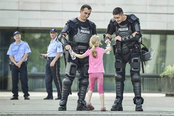 Love Moments During Protests