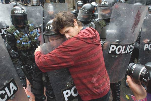 Love Moments During Protests