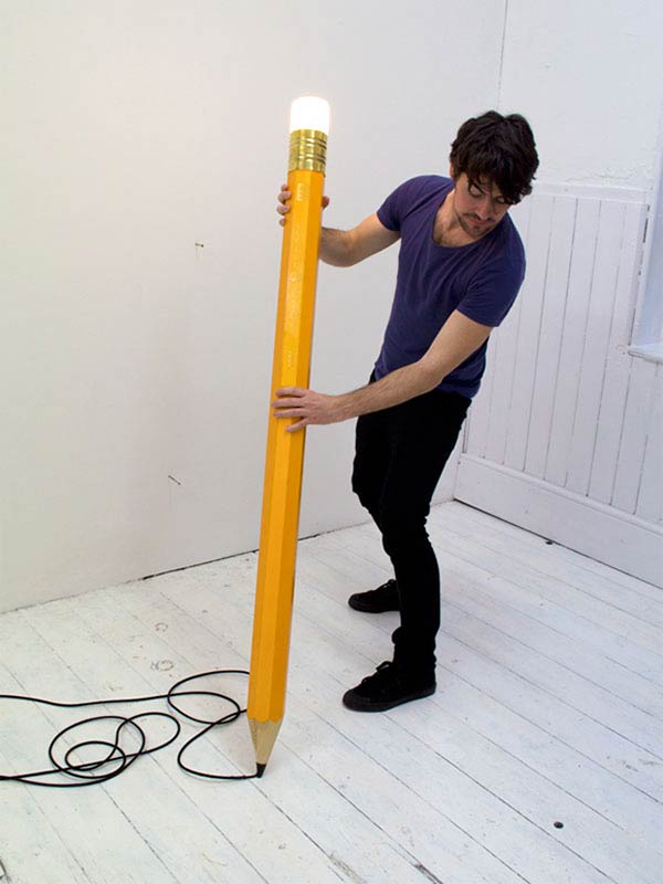 Pencil-Shaped Floor Lamp