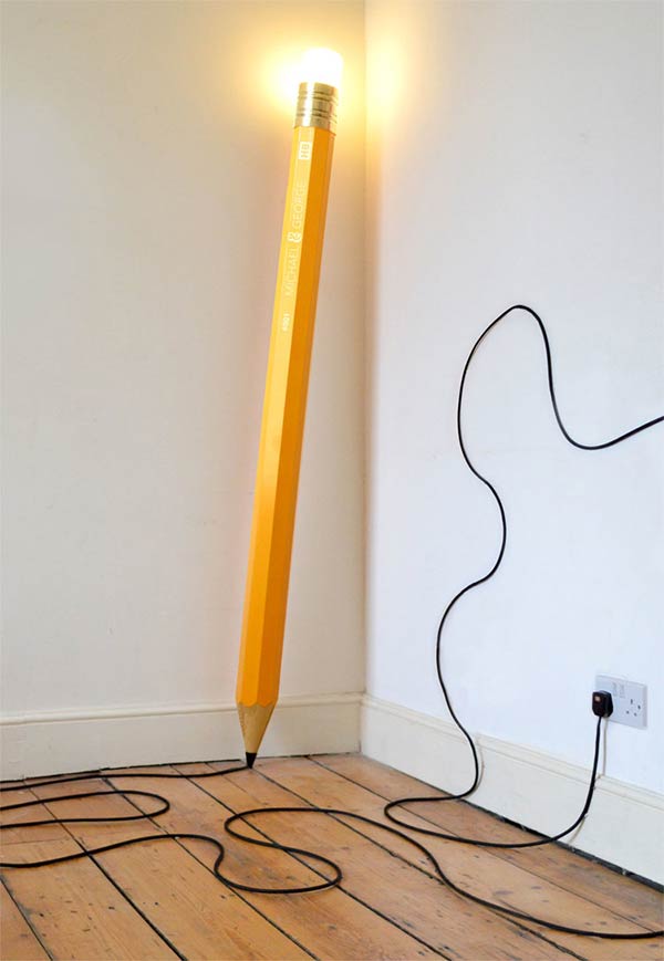 Pencil-Shaped Floor Lamp