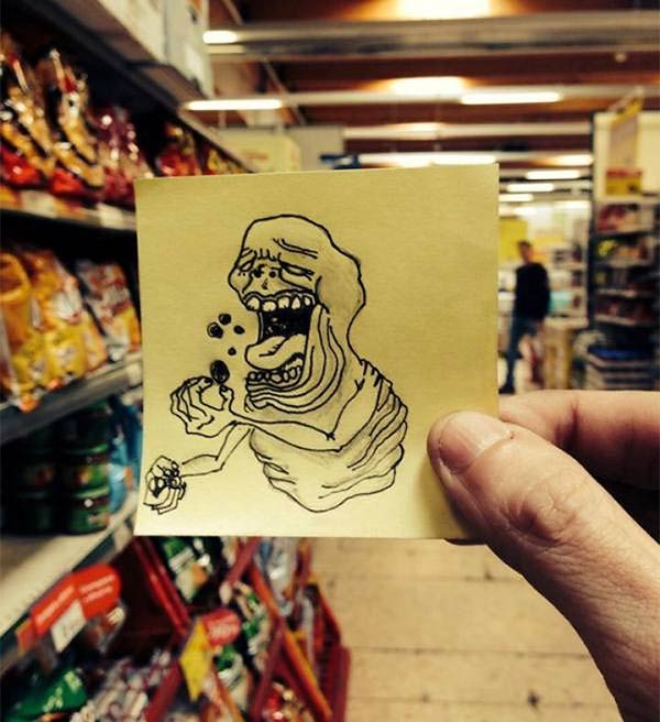 Post-It Notes Art