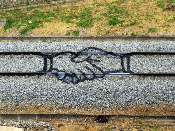 Artur Bordalo Train Tracks Art