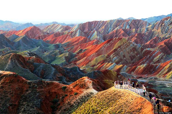 Rainbow Mountain in China