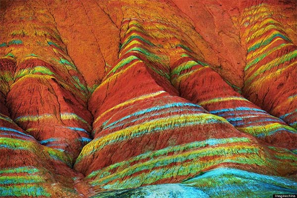 Rainbow Mountain in China